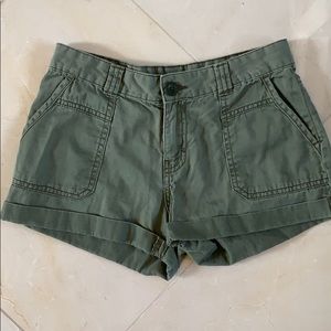 Army green Cargo shorts